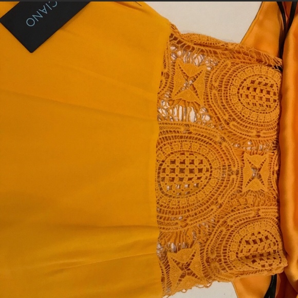 NWT Guess by Marciano Danika Yellow Dress - Picture 4 of 6